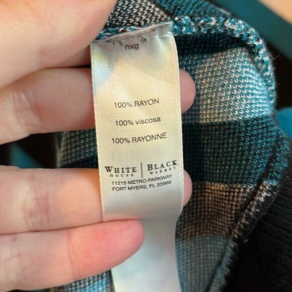 White House Black Market Striped Tunic Sweater - Picture 7 of 8